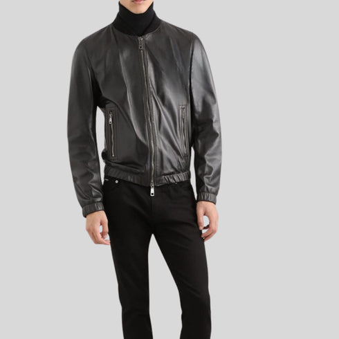 Ishanya Genuine Leather Jacket for Men